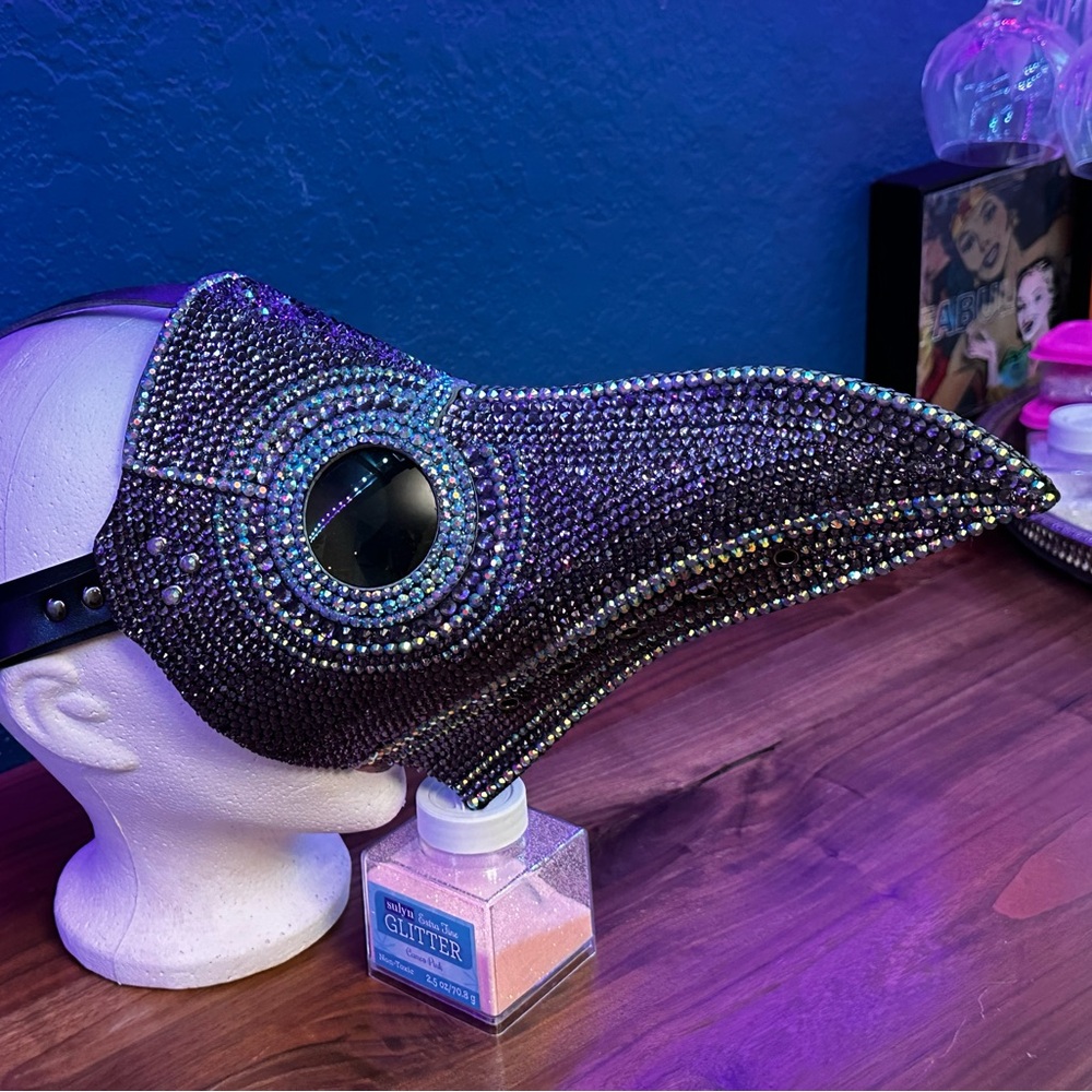 Stoned/Blinged Plague Doctors Mask for Halloween